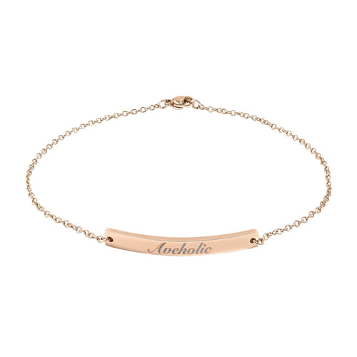 Engraved Aveholic Anklet