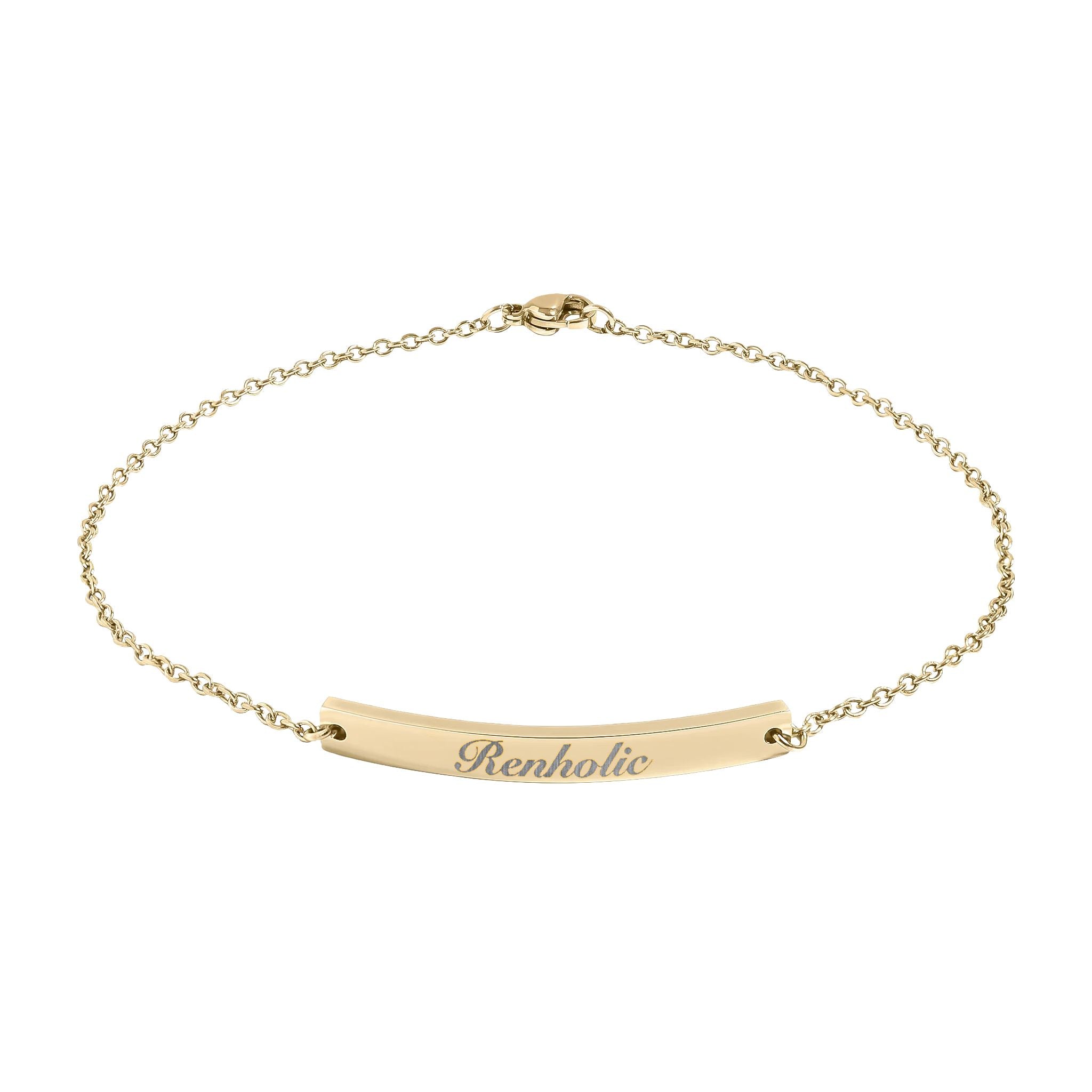 Engraved Renholic Anklet