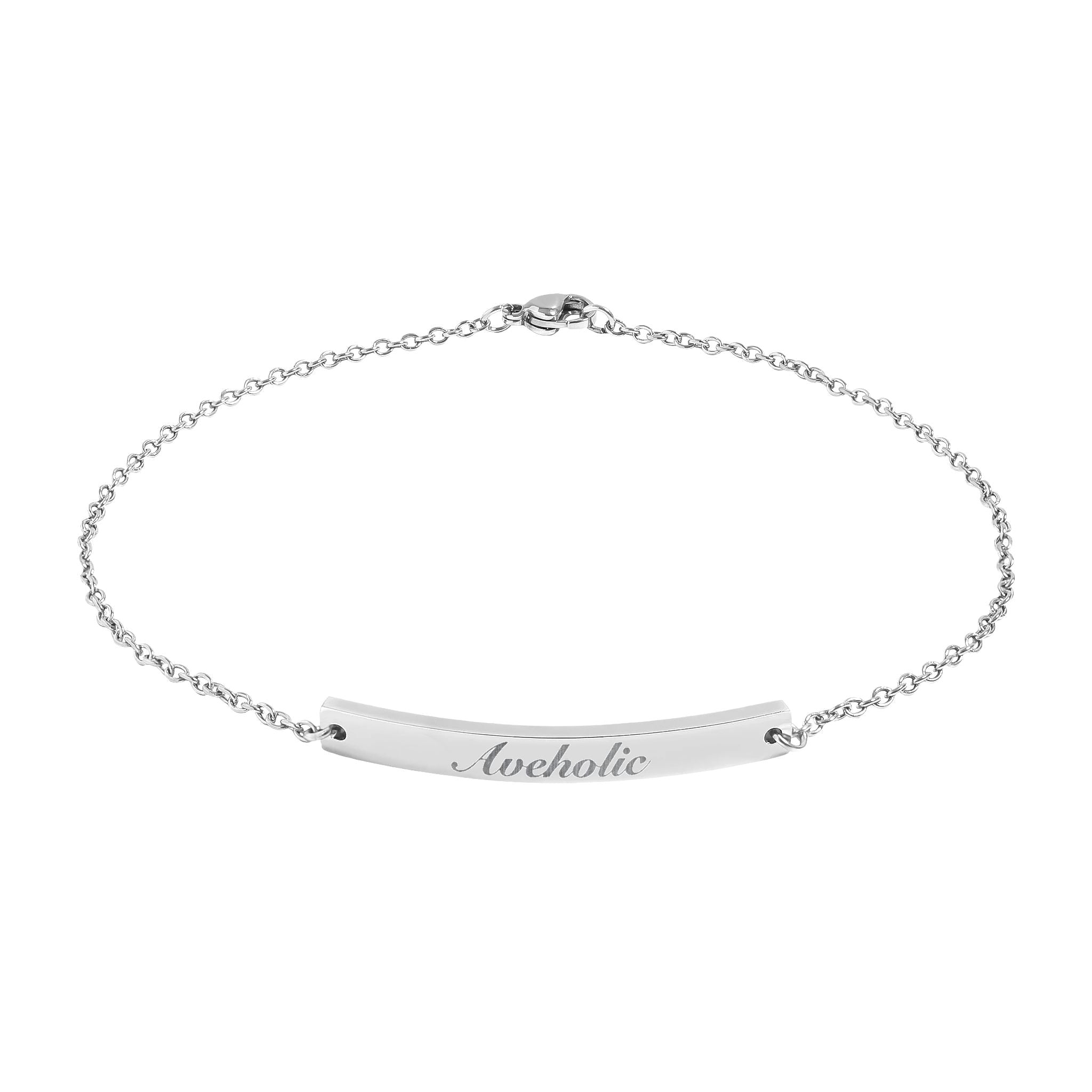 Engraved Aveholic Anklet