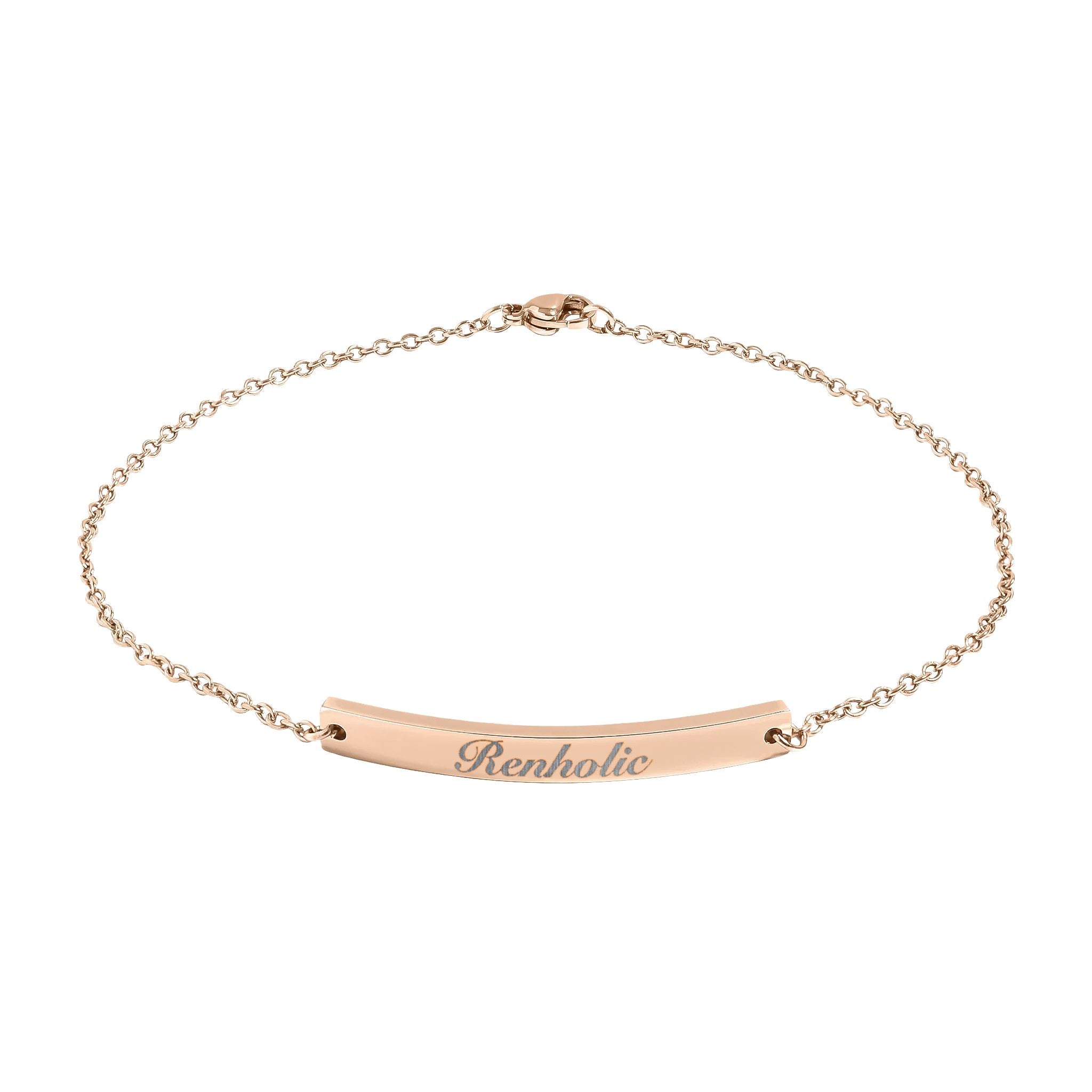 Engraved Renholic Anklet