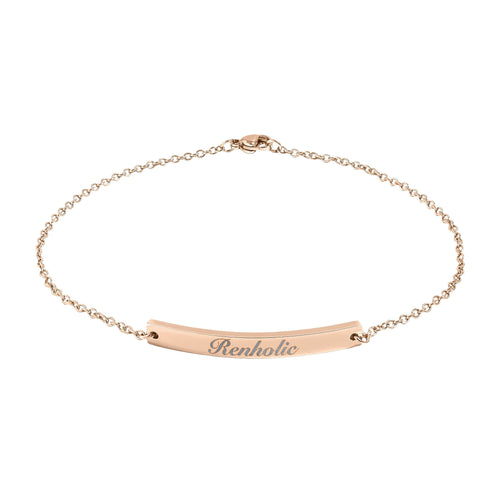 Engraved Renholic Anklet